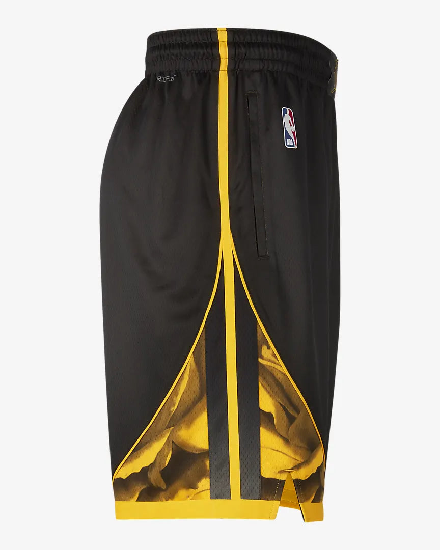 Nike L.A. Lakers Icon Edition Men's NBA Yellow Swingman Basketball Shorts