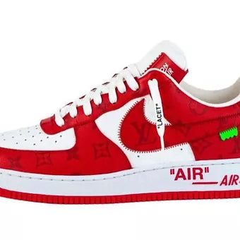Louis Vuitton x Air Force 1 Low 'White Comet Red'